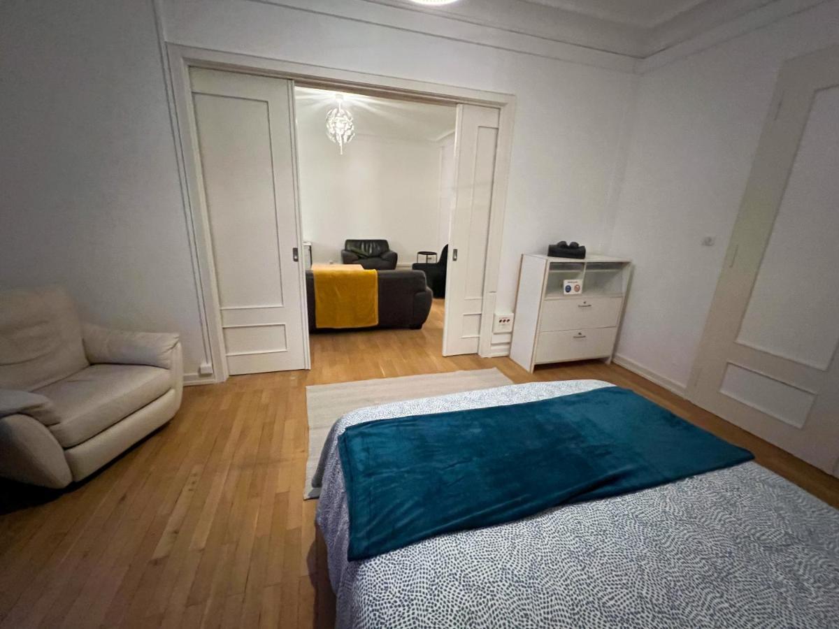 Chambres Privees -Private Room- Dans Un Spacieux Appartement - 100M2 Centre Proche Gare Mulhouse Exterior photo